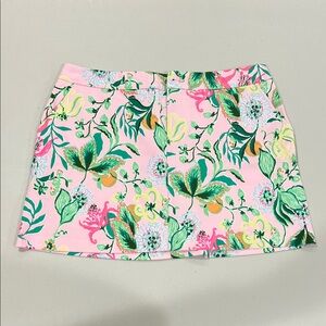 Lilly Pulitzer Pink Floral Mini Skirt - Size 10